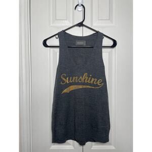 Zadig & Voltaire Womens Sunshine 100% Merino Wool Tank Top Size XS Gray